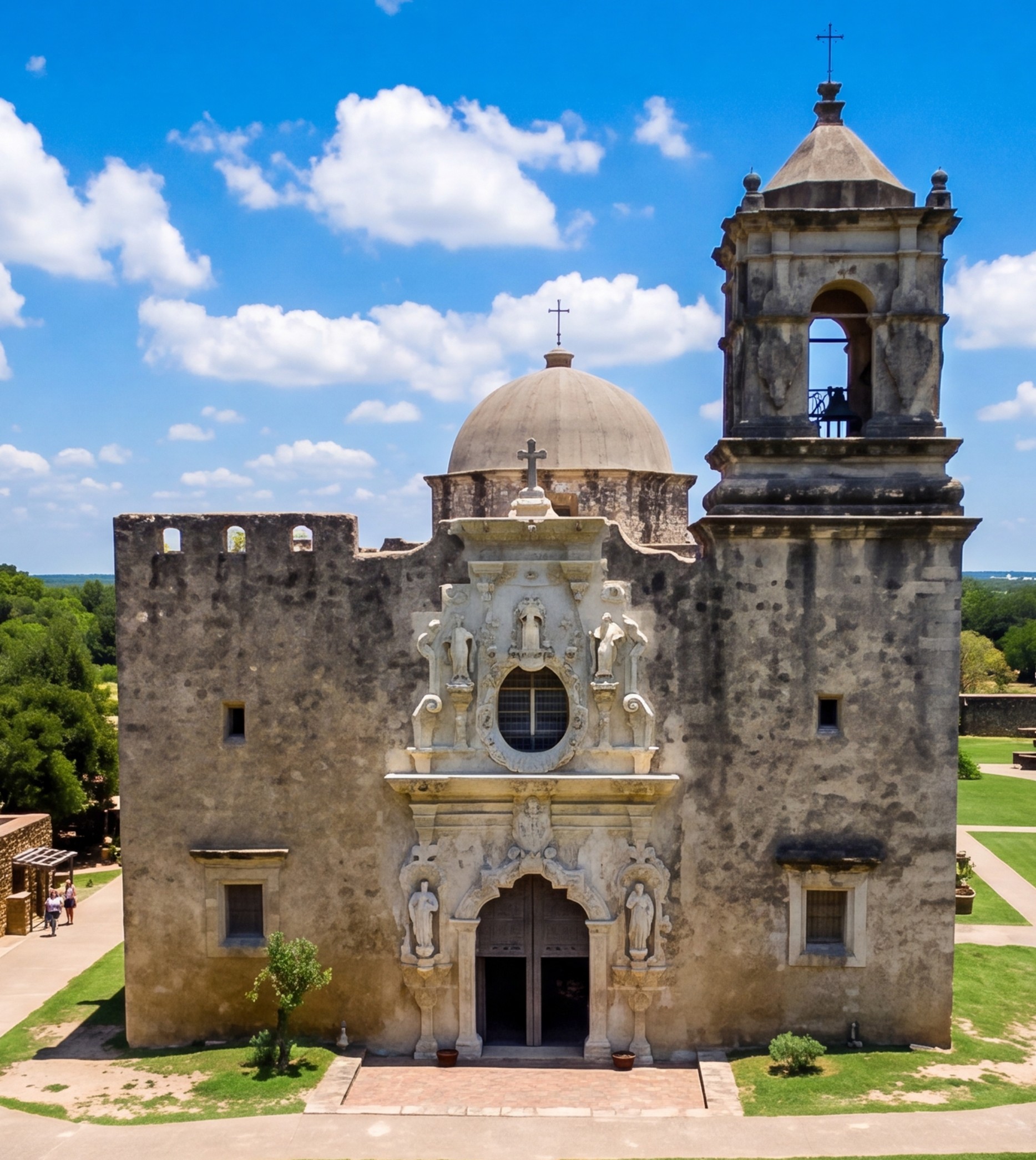 Historic San Antonio Mission architecture.